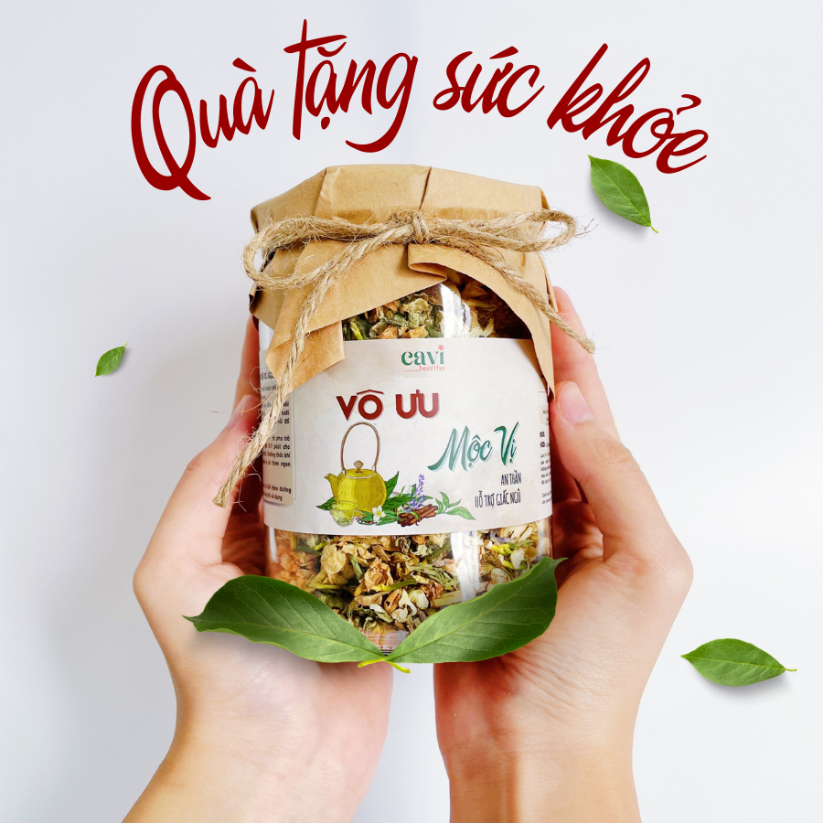 Trà An Thần, Hỗ Trợ Mất Ngủ, Ngủ Ngon,Trà Vô Ưu Mộc Vị Lọ 100g, Quà Tặng Sức Khỏe