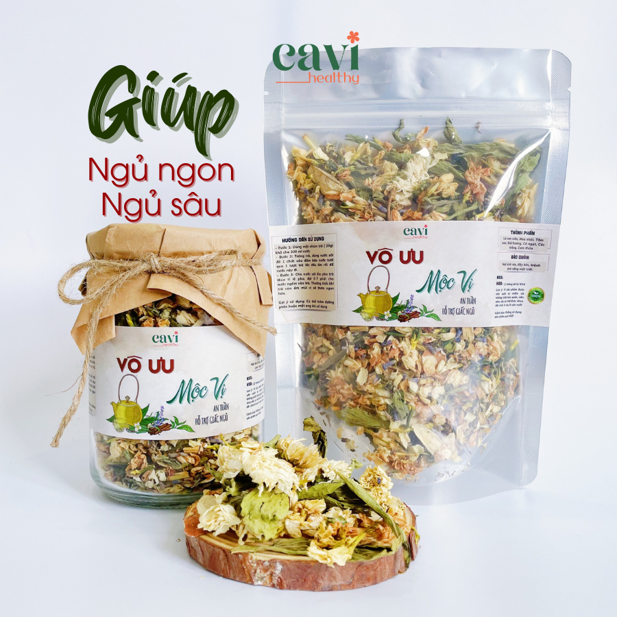 Trà An Thần, Hỗ Trợ Mất Ngủ, Ngủ Ngon,Trà Vô Ưu Mộc Vị Lọ 100g, Quà Tặng Sức Khỏe