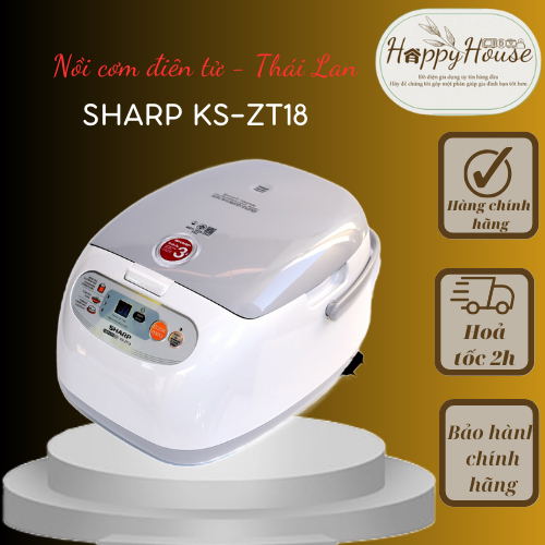 (HÀNG CHÍNH HÃNG) Nồi cơm điện tử Sharp KS-ZT18 1.8L - Thái Lan