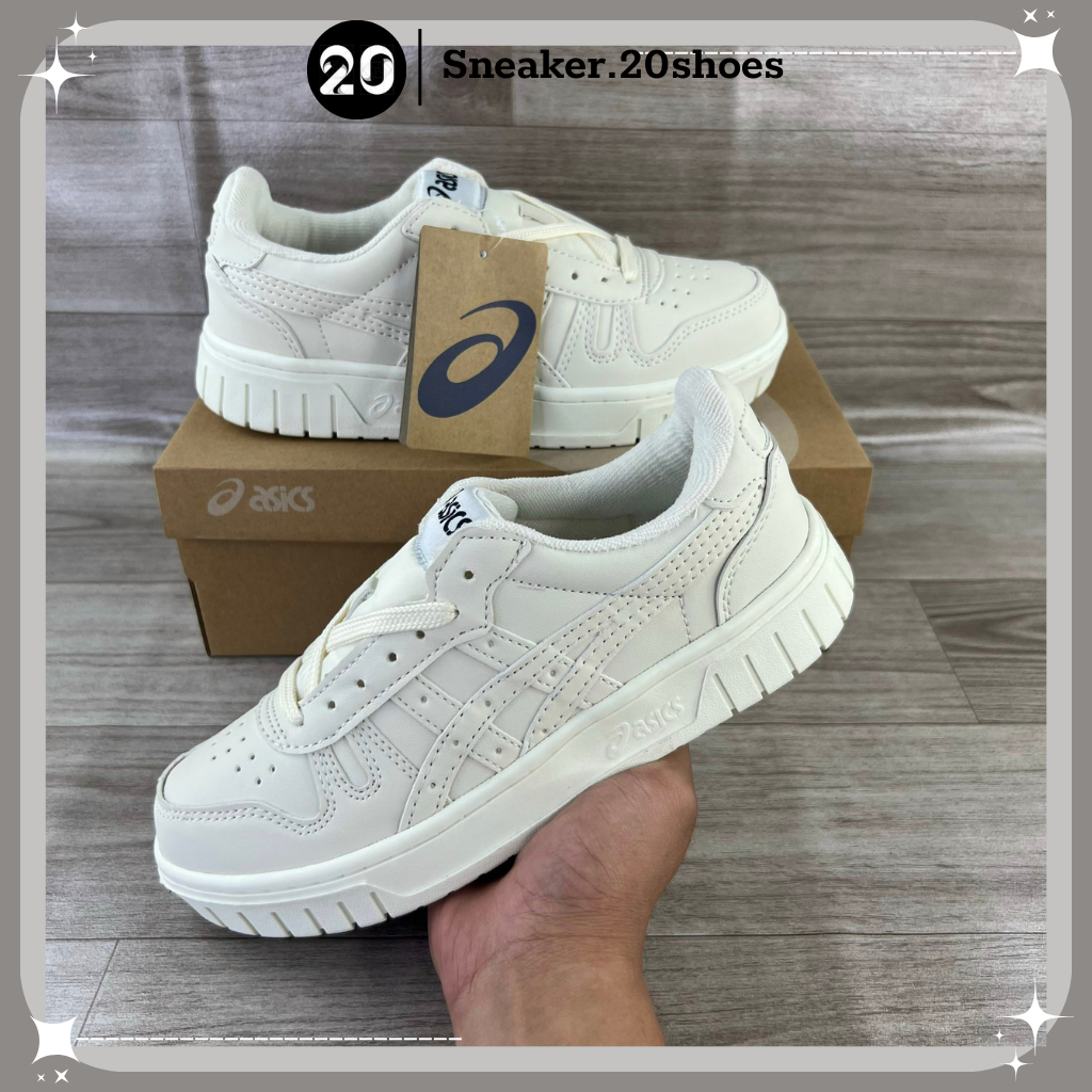 Giày Thể Thao Asics Court MZ Cream Black Gum Đủ Size Nam Nữ Bản Cao Cấp Full Box Bill - SNEAKER20SHOES