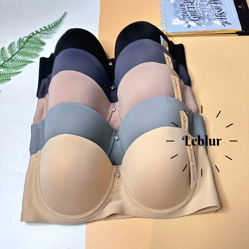 Áo ngực nữ trơn bigsize cup C, áo lót có gọng không mút, nội y Thái mang không dây Sisterhood 2517, Leblur