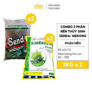 Combo 2 phân nền thủy sinh senda/ mekong cho hồ cá thủy sinh