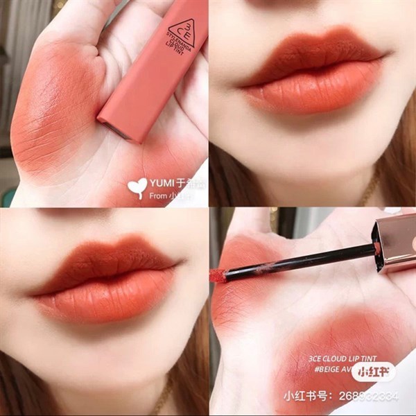 Son Kem Siêu Lì, Mịn Môi 3CE Cloud Lip Tint 4g