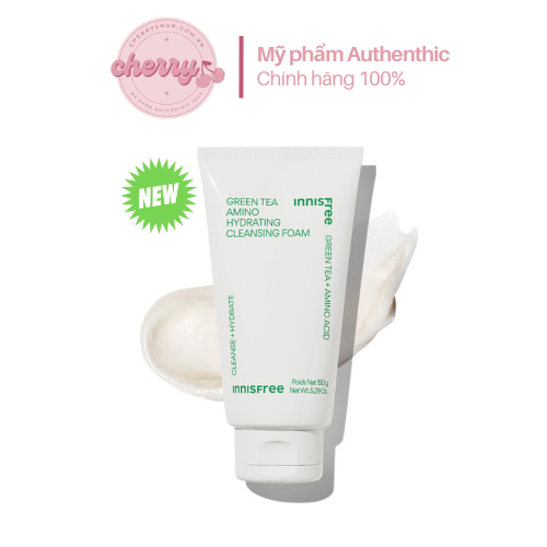 💥🍒Sữa Rửa Mặt Trà Xanh Green Tea Foam Cleanser mẫu mới
