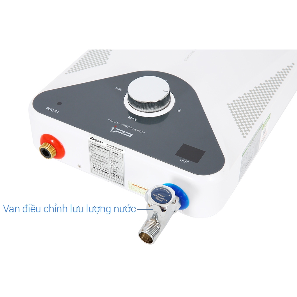 KG589G  - Miễn Phí Công Lắp Đặt - Máy Nước Nóng Trực Tiếp Kangaroo 4000W KG589G - BẢO HÀNH CHÍNH HÃNG