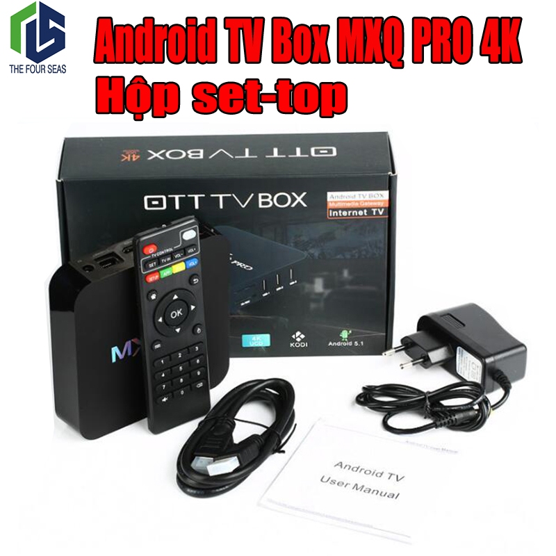 Android TV Box MXQ PRO 4K phiên bản 8G + 128GB / 16GB + 256GB tiếng Anh Wifi 5G, Android 11.1 đã cài đặt 300 kênhYouTube