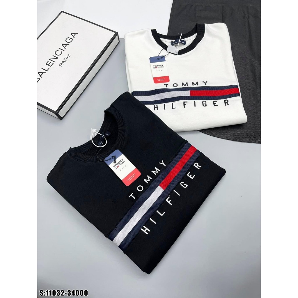 Áo Thun Nam Đen Dài Tay Phối Tú Kèm Khóa Cực Đẹp