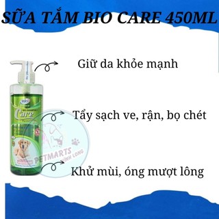 Sữa tắm Bio Care (450ml) diệt ve rận, bọ chét, khử mùi chó mèo