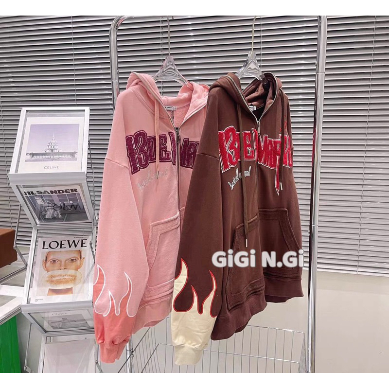 ÁO KHOÁC 13DE MARZO CHỮ THÊU BÔNG [HÀNG SẴN]