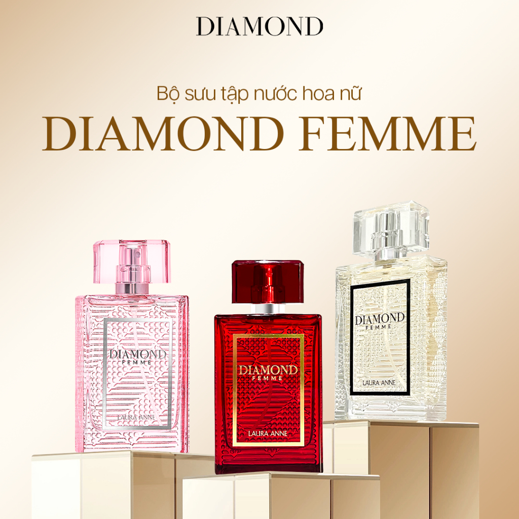 [TẶNG DẦU GỘI 400ML] Nước Hoa Nữ Diamond Femme hương sang trọng, quyến rũ 45ml