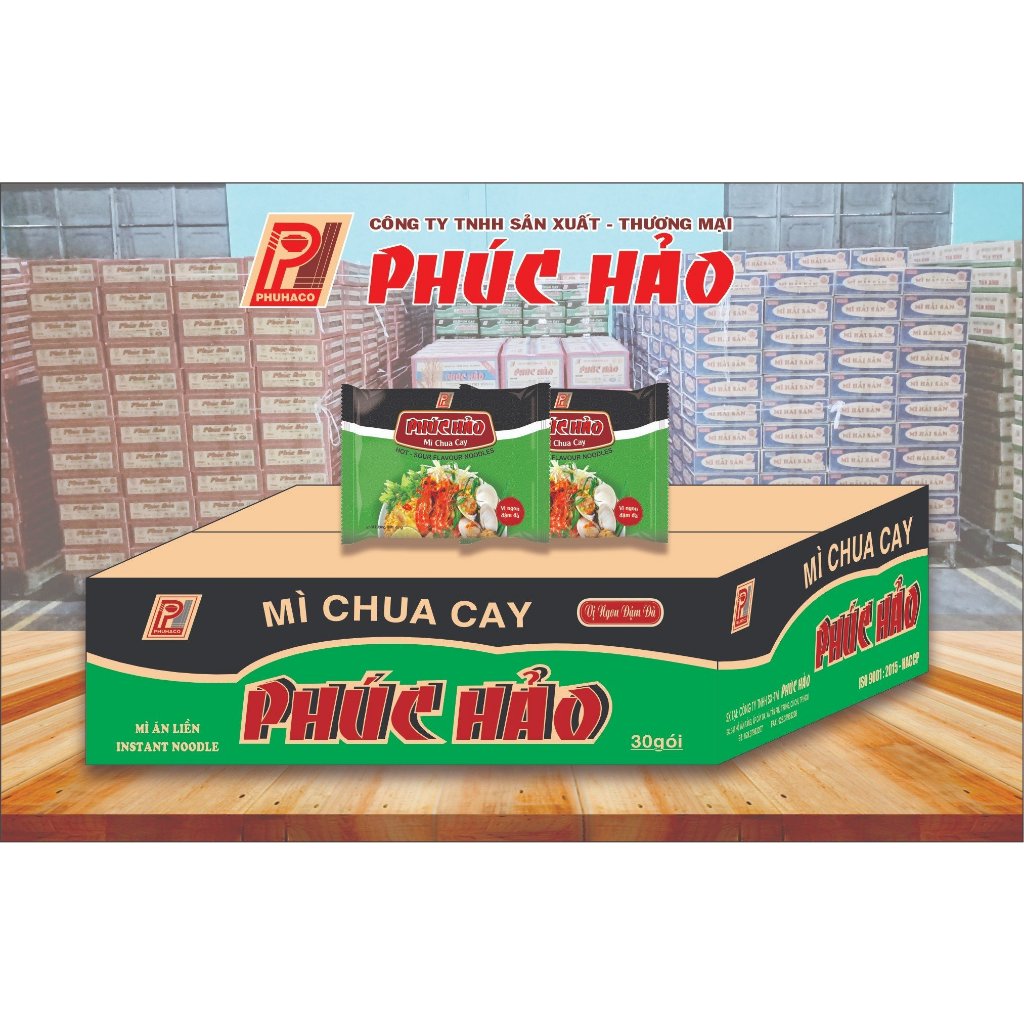 Mì Chua Cay Phúc Hảo - 30 gói - 65 gr