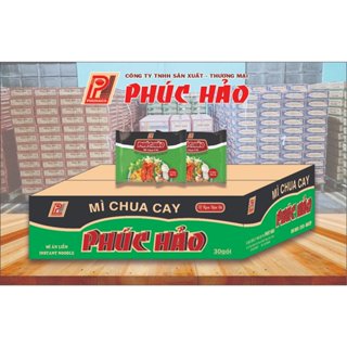 (Mua 1 thùng mì tặng 1 tô mì) Mì Chua Cay Phúc Hảo - 30 gói - 65 gr(Hàng dễ vỡ xin vui lòng nhẹ tay)