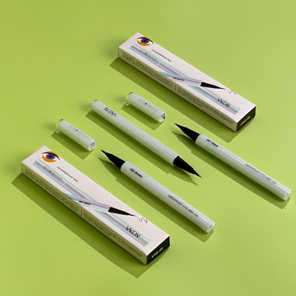 Bút kẻ mắt nước không trôi màu đen nâu Vacosi Iconic Eyeliner 24h phiên bản mới