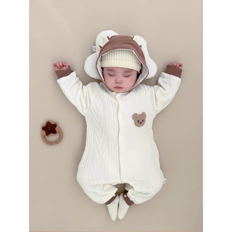 LEN PHỐI Body len phối kẻ cho bé mã 71086