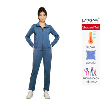 Bộ nỉ nữ khóa trơn LAROMA | Giữ Ấm - Co Giãn - Phong Cách Thể Thao
