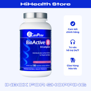 BioActive B bổ sung vitamin nhóm B hoạt tính giảm căng thẳng lo âu, giảm suy nhược cơ thể, tăng cường miễn dịch 180 viên