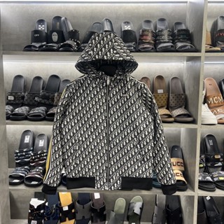 Áo khoác dior trần bông vân chìm spf viền tay cực sang , áo khoác ngoài dior mũ khoá zip Nam Nữ Siêu Đẹp