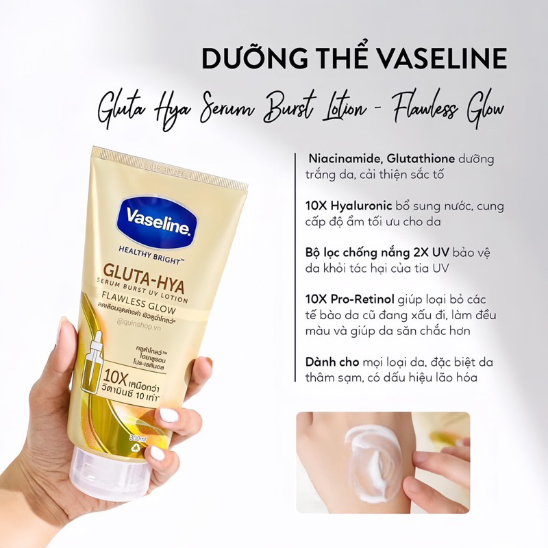 Dưỡng Thể Vaseline Gluta - Hya