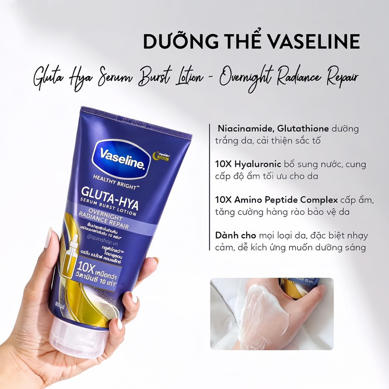Dưỡng Thể Vaseline Gluta - Hya