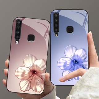 Ốp Lưng SAMSUNG A9 2018 Mặt lưng cường Lực Họa Tiết