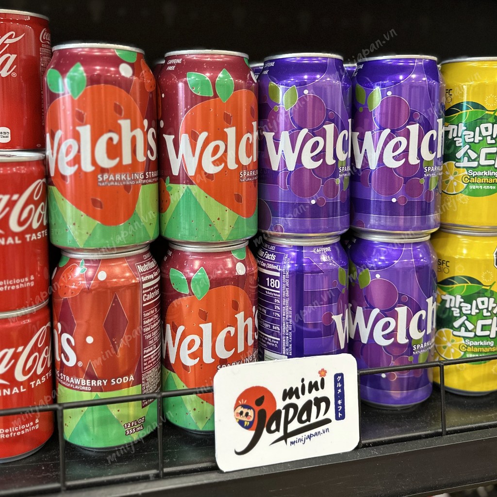 Nước soda trái cây Welch's Mỹ 355ml