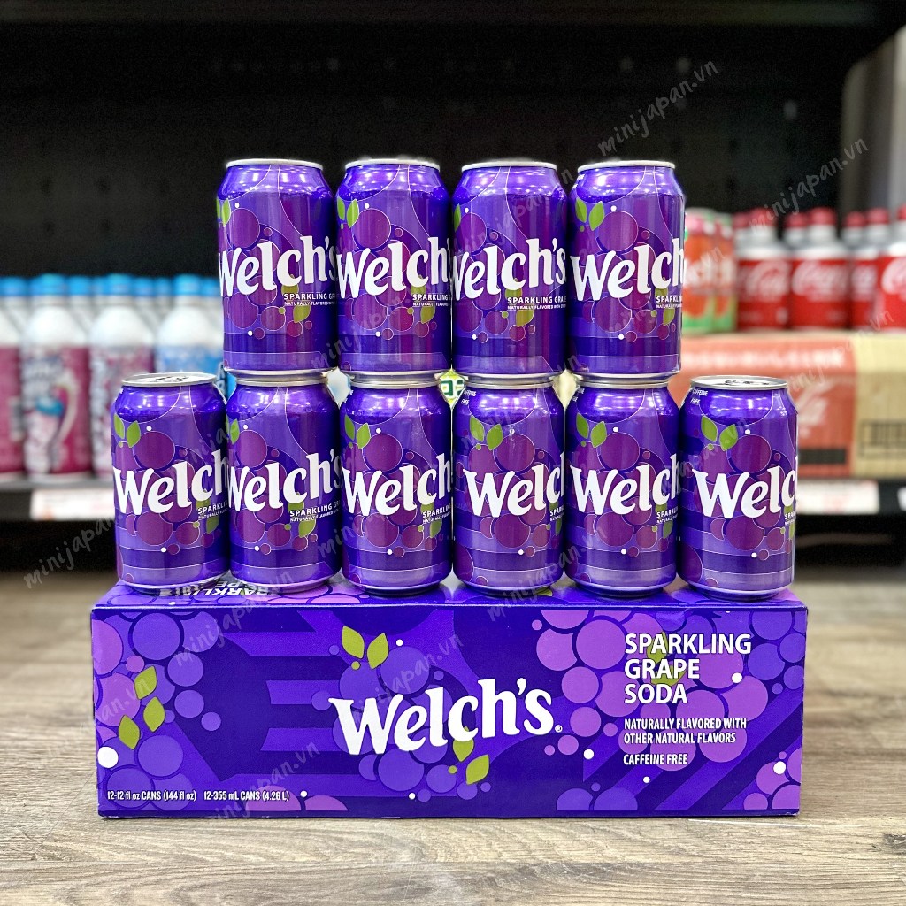 Nước soda trái cây Welch's Mỹ 355ml