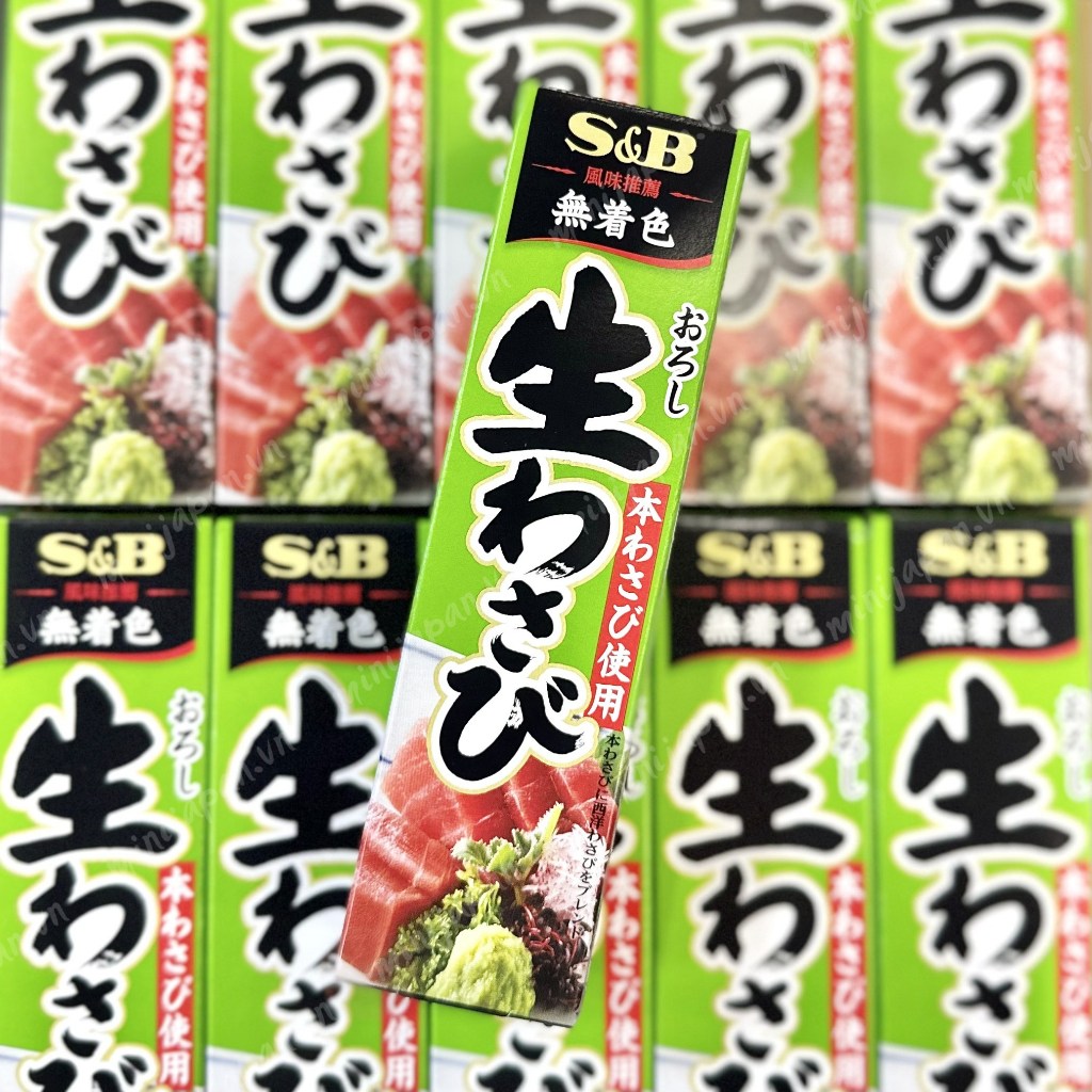 Mù tạt tươi Wasabi S&B 43g nội địa Nhật Bản