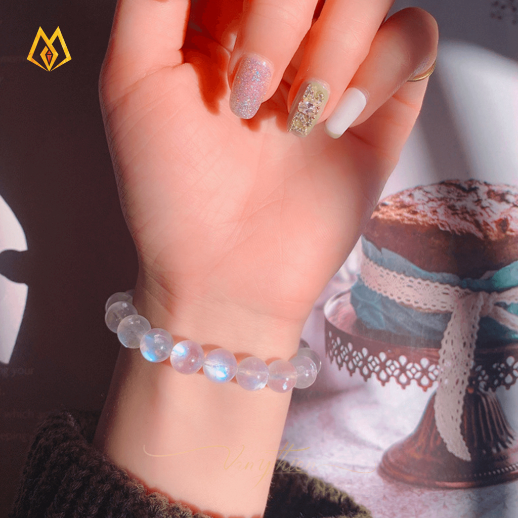Vòng Tay Moonstone VIP giúp tinh thần sáng suốt, tỉnh táo, sáng tạo, yên bình
