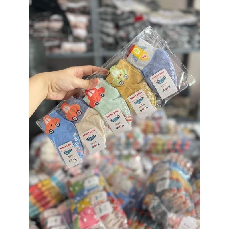 10 đôi tất chống trơn cho bé