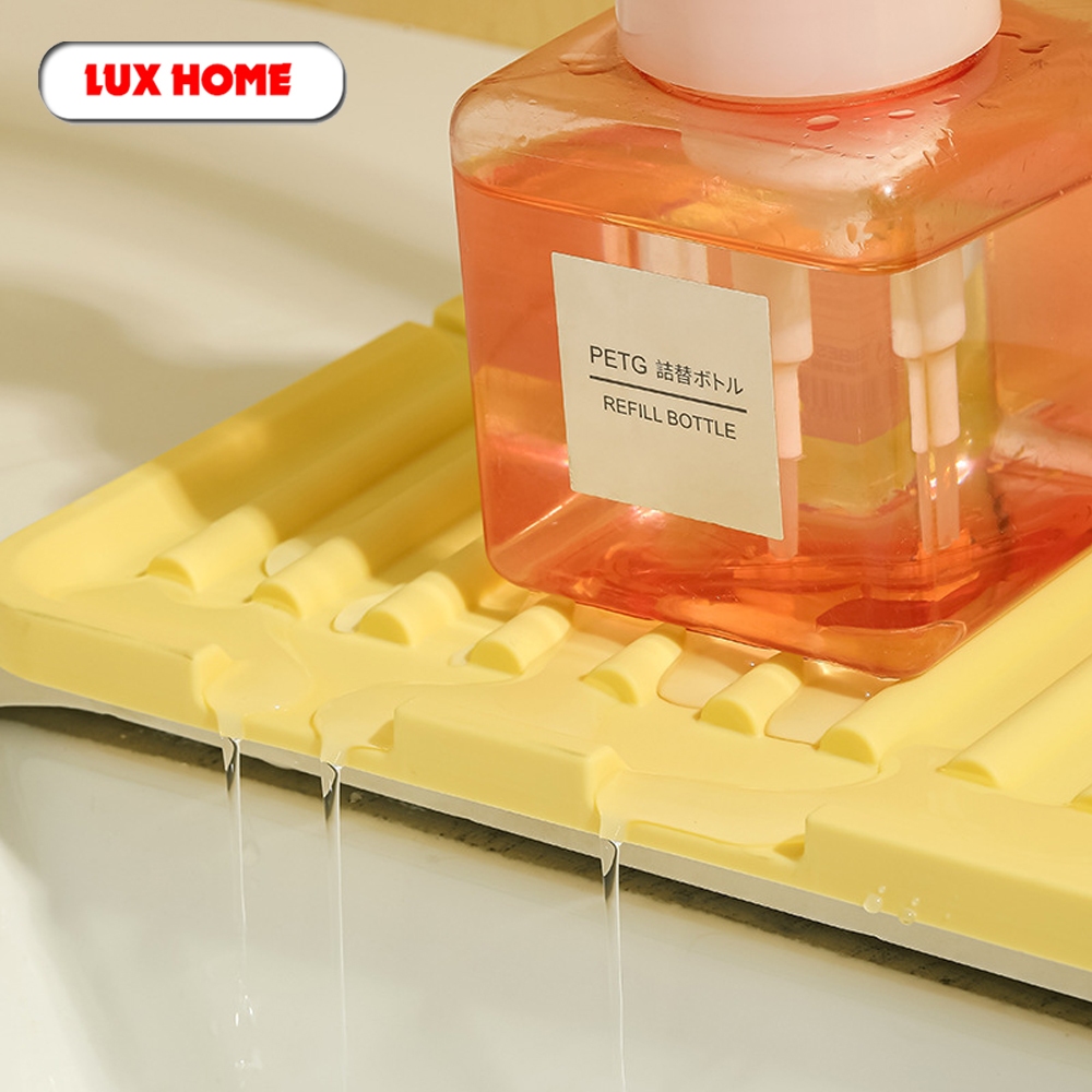 Thảm silicone hứng và thoát nước bồn rửa bát, thoát nước nhanh chóng, dễ dàng vệ sinh