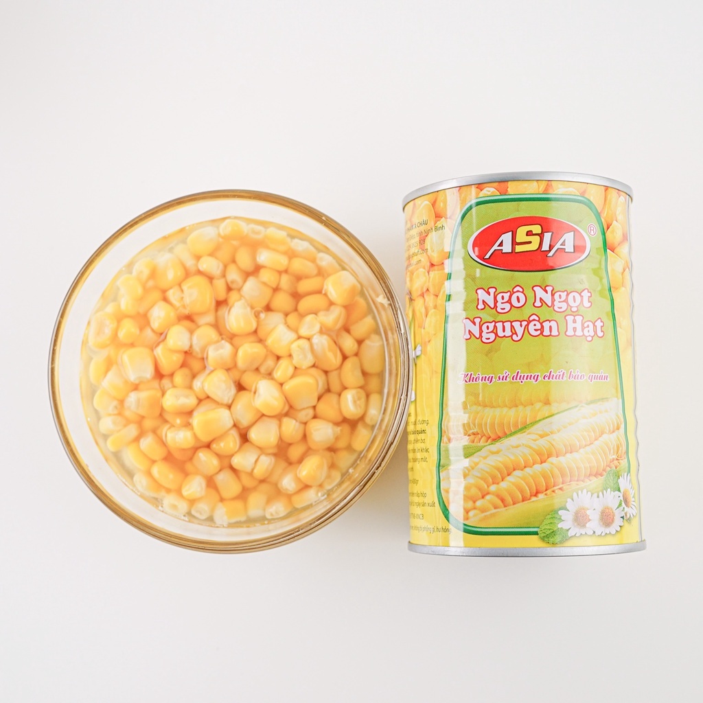 Ngô Ngọt Nguyên Hạt AsiaHome 430gram, Dễ Dàng Sử Dụng