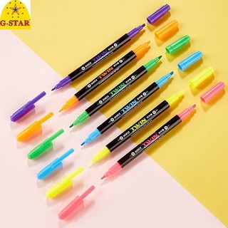 Bút dạ quang hai đầu baoke mp492 / bút nhớ dòng, highlight, bút đánh dấu