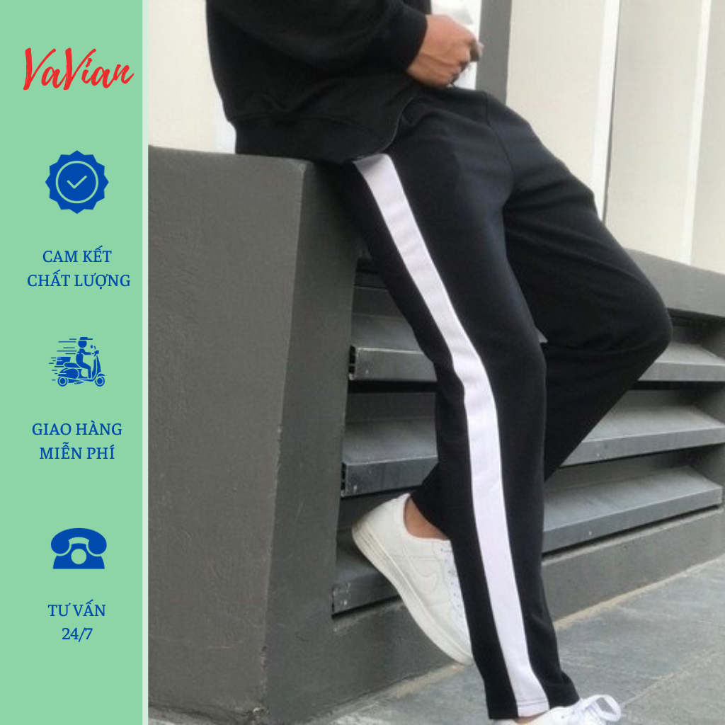 Quần thể thao nam nữ, quần jogger phong cách thể thao chất thun poly thoáng mát