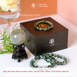 Vòng Tay Băng Ngọc Thuỷ Tảo (Moss Agate)