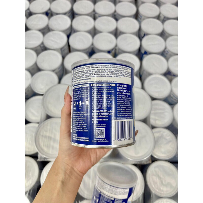 Khay 6 Lon Sữa Ensure Vani Mẫu Mới 397g Date Mới