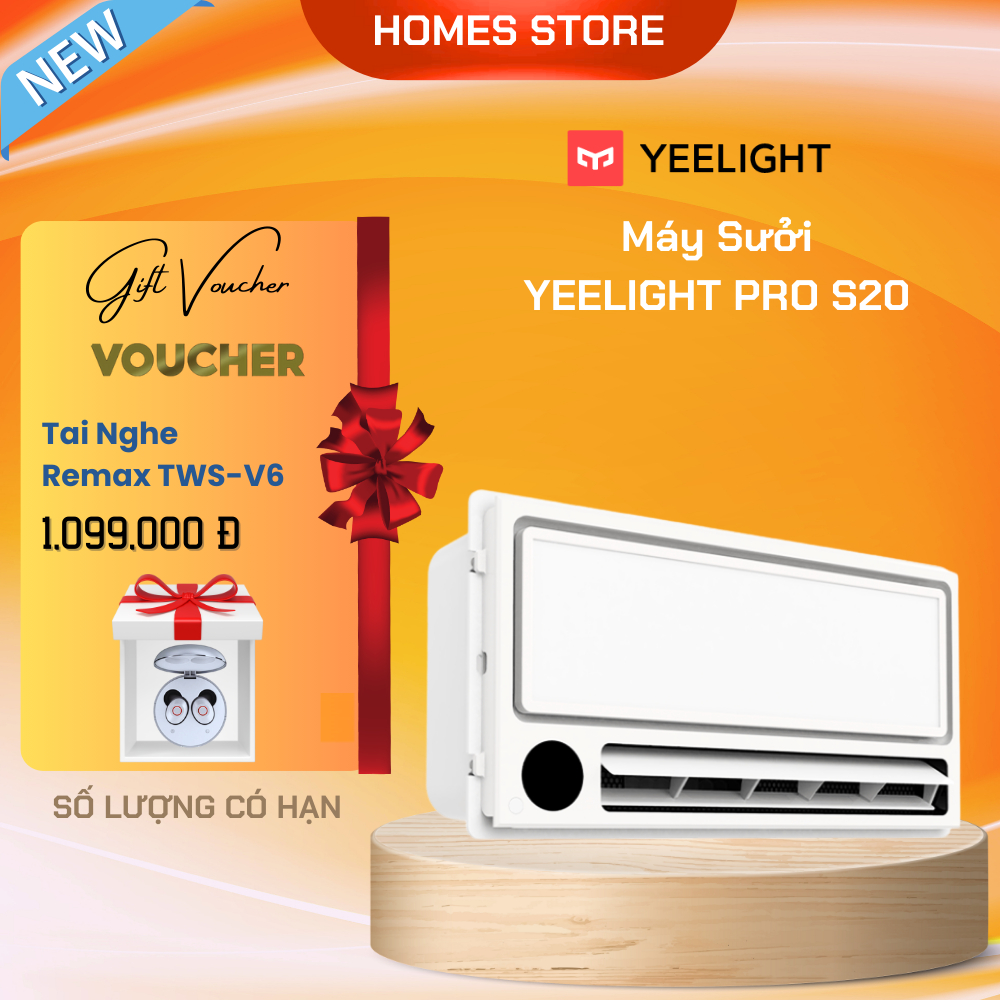 Đèn Sưởi Nhà Tắm Yeelight Pro S20 Smart Bath 8 in 1 YLYB05YL – Kèm Điều Khiển - Hàng Chính Hãng