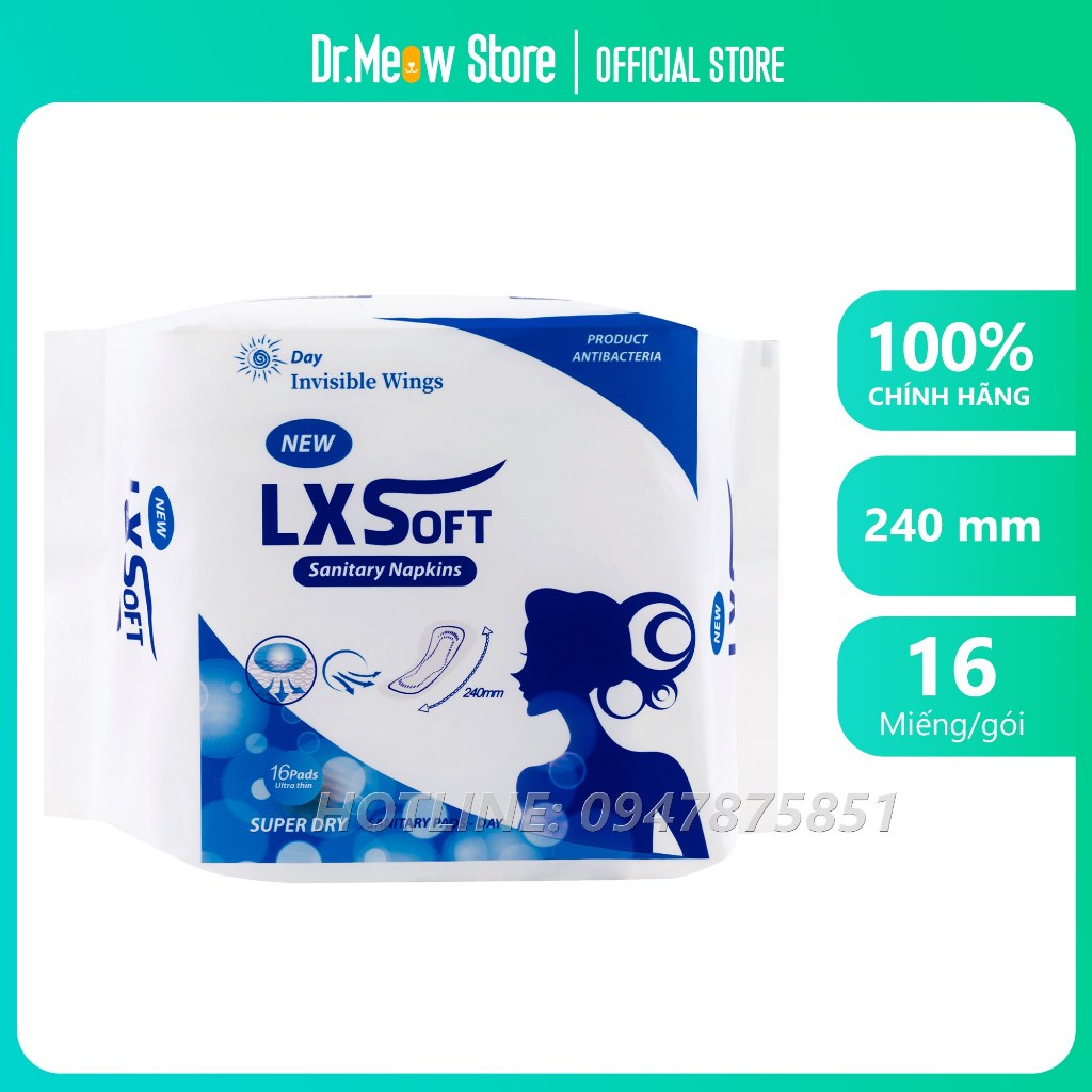 Băng vệ sinh LXSoft cao cấp ban ngày, ban đêm, hàng ngày Bông tự nhiên👸Siêu mỏng và siêu thấm👸Vải không dệt👸Không bạc hà