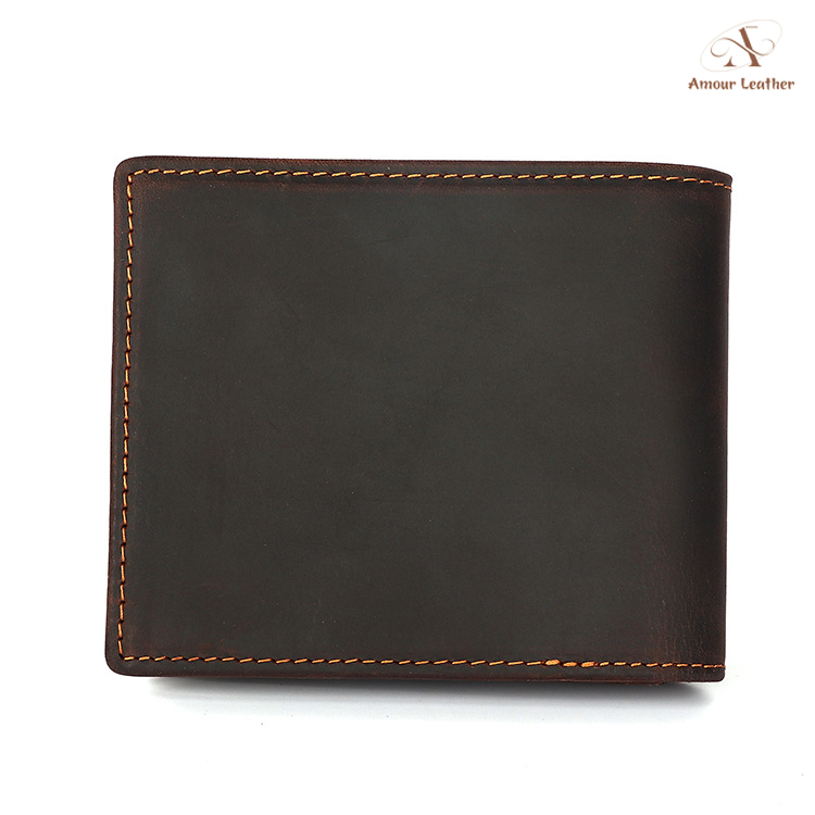 Ví Nam Da Siêu Mỏng Phong Cách Hàn Quốc, Bóp Gập Ngang Thiết Kế Lịch Lãm A3001