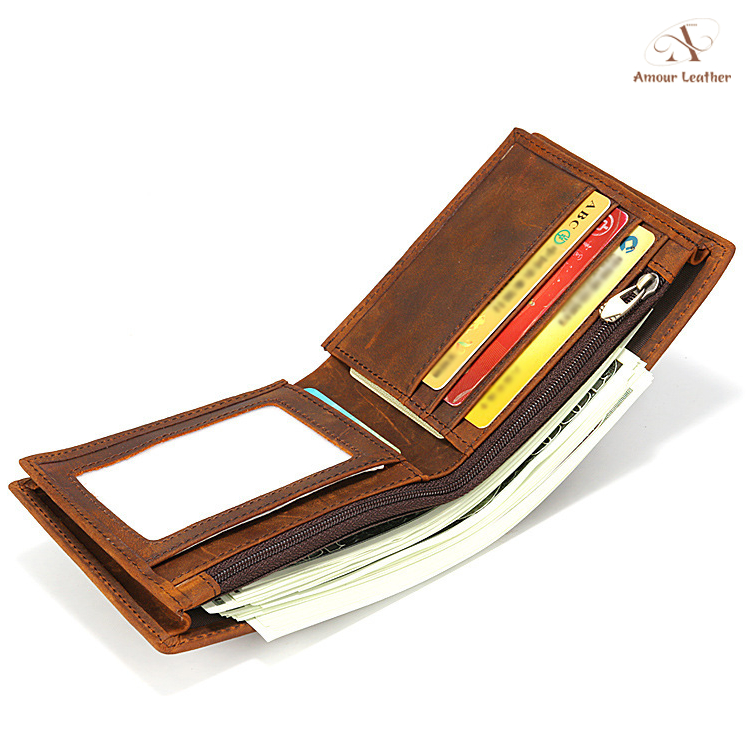 Ví Nam Da Siêu Mỏng Phong Cách Hàn Quốc, Bóp Gập Ngang Thiết Kế Lịch Lãm A3001