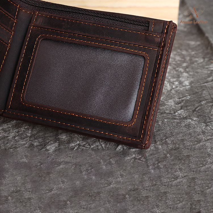 Ví Nam Da Siêu Mỏng Phong Cách Hàn Quốc, Bóp Gập Ngang Thiết Kế Lịch Lãm A3001