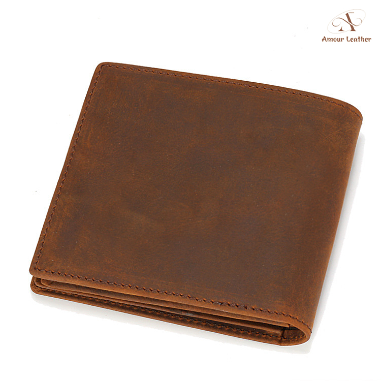 Ví Nam Da Siêu Mỏng Phong Cách Hàn Quốc, Bóp Gập Ngang Thiết Kế Lịch Lãm A3001