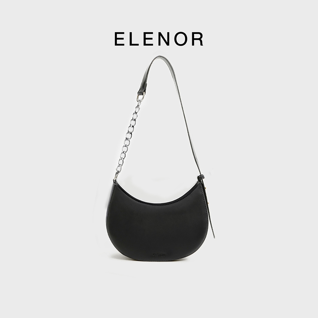 Túi Đeo Vai Kẹp Nách Nữ ELENOR June bag TC35, quai phối xích đơn giản, cá tính