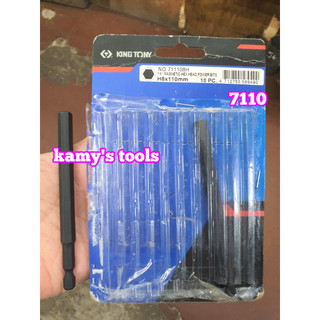 Mũi vít lục giác cho máy bắn vít 110mm kingtony 711102h 711125h 711103h 711104h 711105h 711106h 711108h 711110h