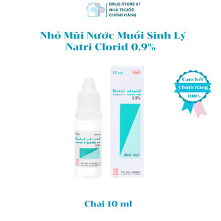 Nhỏ Mũi Nước Muối Sinh Lý 0.9%