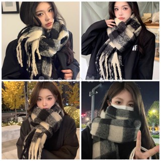 [Ảnh thật] Khăn Choàng Cổ Tua Rua Dày Dặn Ấm Áp Dễ Phối Đồ Cho Cặp Đôi