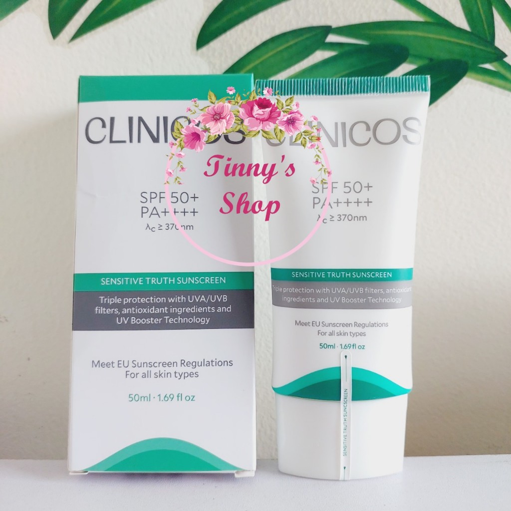 Kem Chống Nắng Dành Cho Nhạy Cảm CLINICOS SENSITIVE TRUTH SUNSCREEN SPF 50 PA++++ 50ML