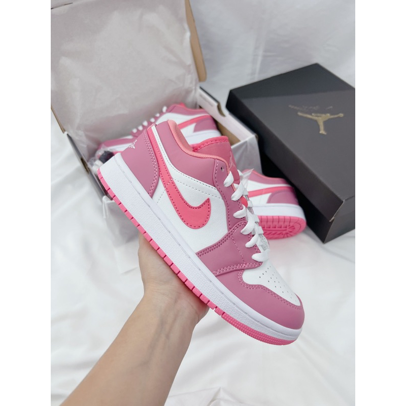 Giày sneaker Jo.rdan hồng full thấp