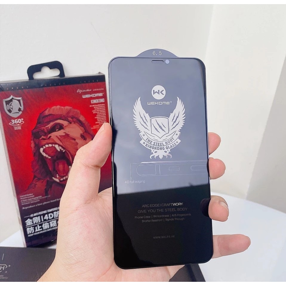 Kính cường lực iPhone chống nhìn trộm Kingkong Wekome dán màn hình cho iphone x 11 12 13 14 15 pro max