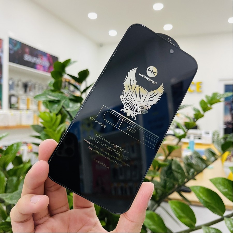 Kính cường lực iPhone chống nhìn trộm Kingkong Wekome dán màn hình cho iphone x 11 12 13 14 15 pro max