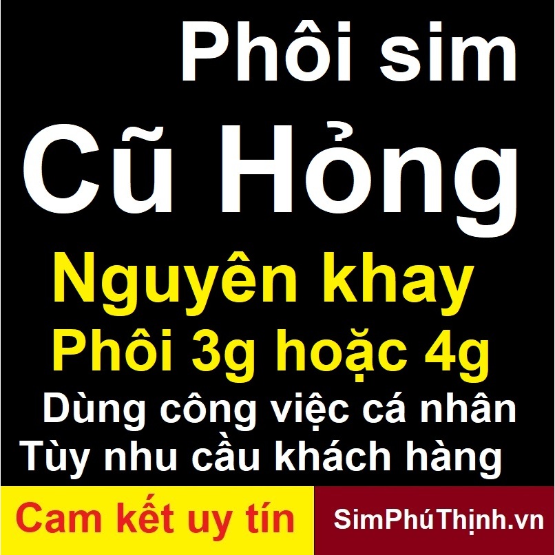 Sim hỏng Viettel, Vina, Mobi, Vietnamobile, Gmobile